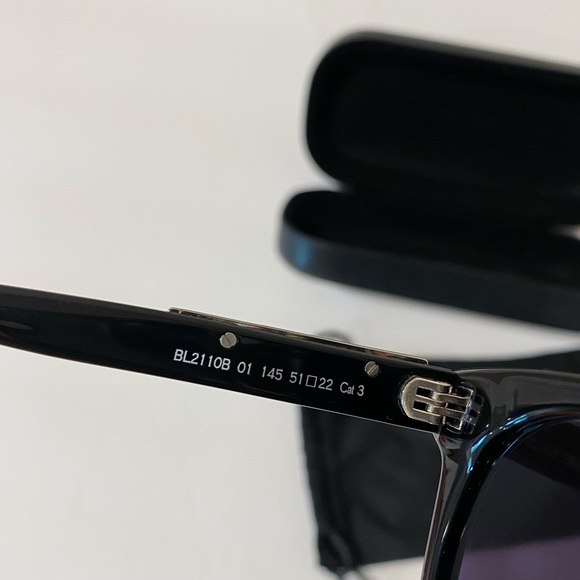 100% Authentic Balmain Black Sunglasses with free cases!! - Picture 5 of 7